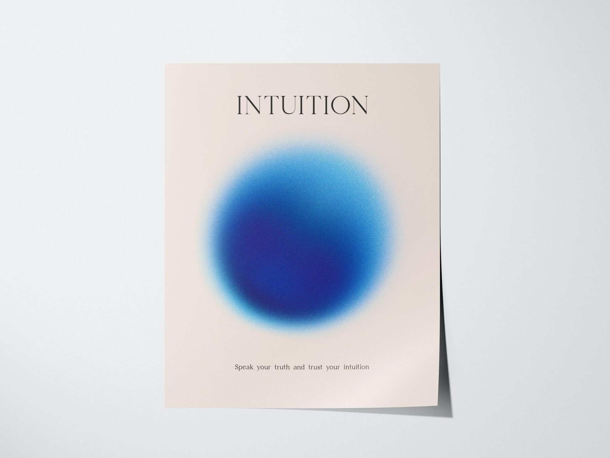 Intuition Aura Poster | Minimalist Wall Art for Mindfulness & Personal Reflection - Swell Scenes