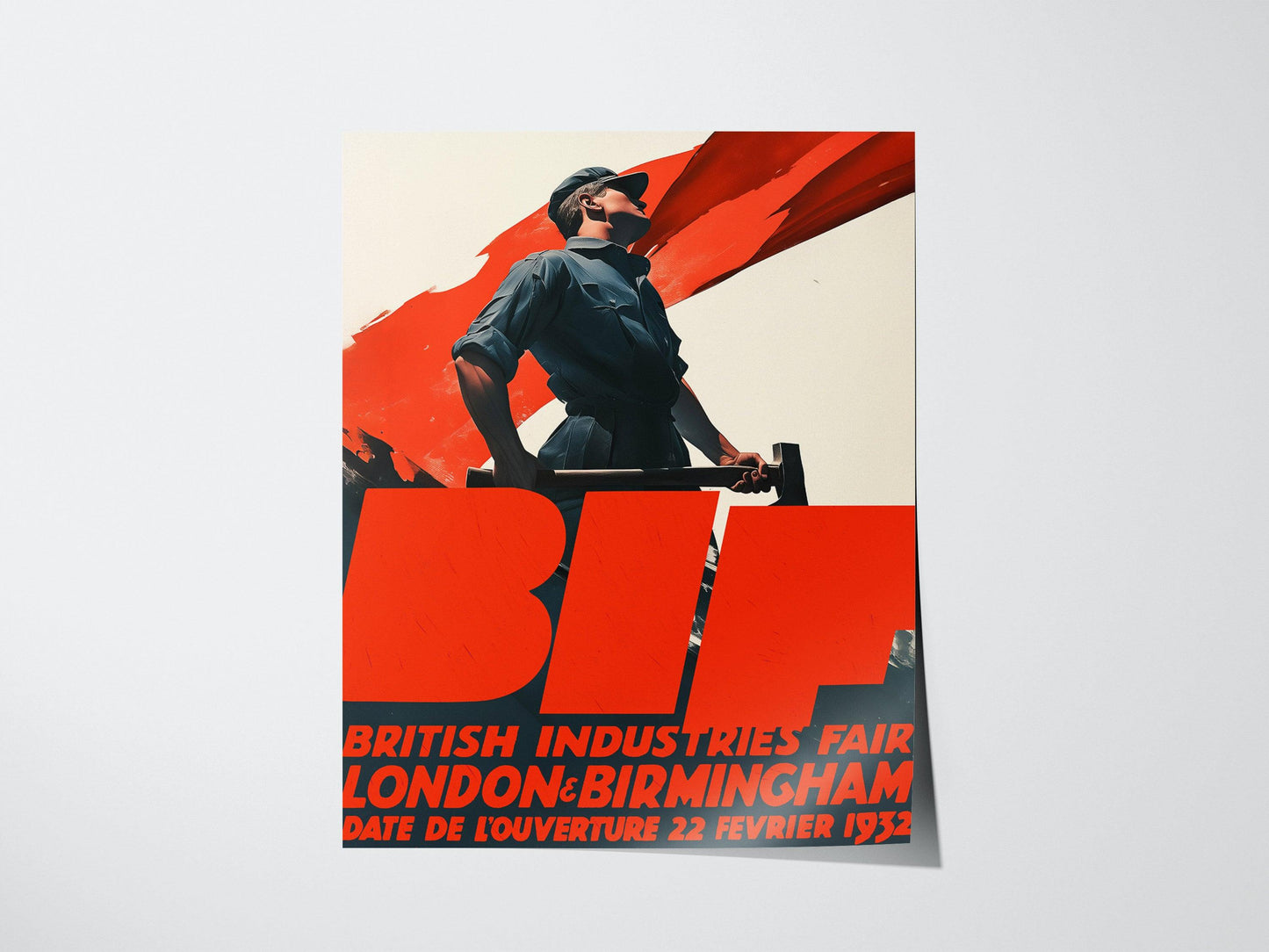 British Industries Fair Poster – 1932 BIF Exhibition Print, Industrial Art, Vintage Advertising, Available Framed/Unframed, Retro Decor - Swell Scenes
