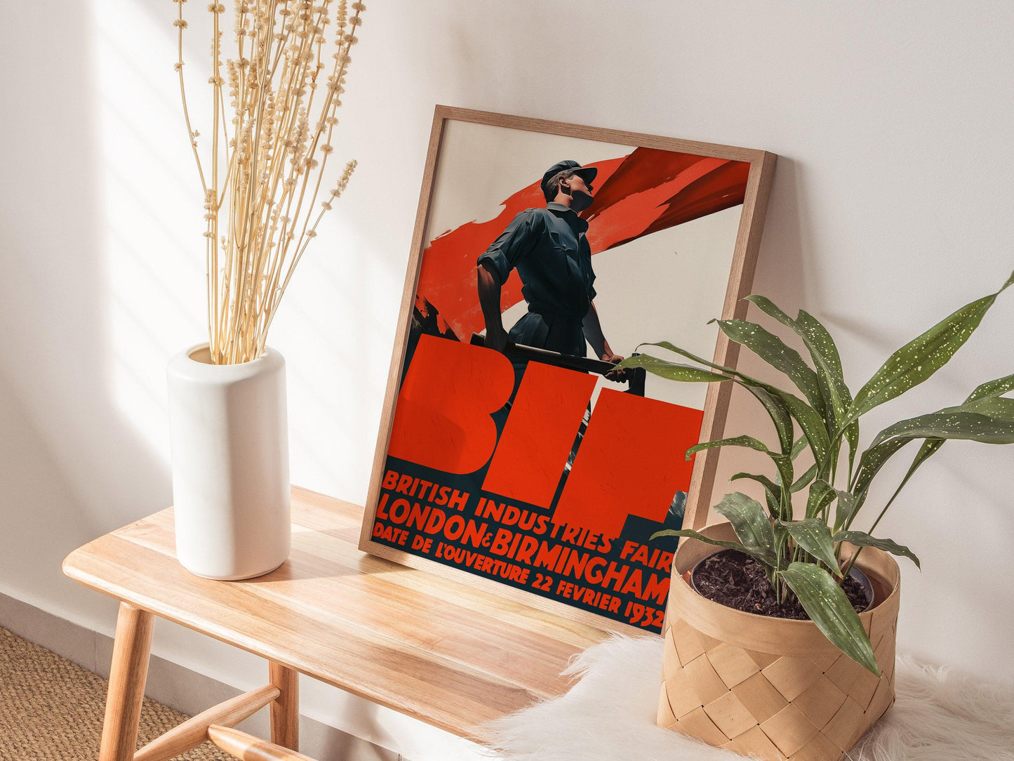 British Industries Fair Poster – 1932 BIF Exhibition Print, Industrial Art, Vintage Advertising, Available Framed/Unframed, Retro Decor - Swell Scenes