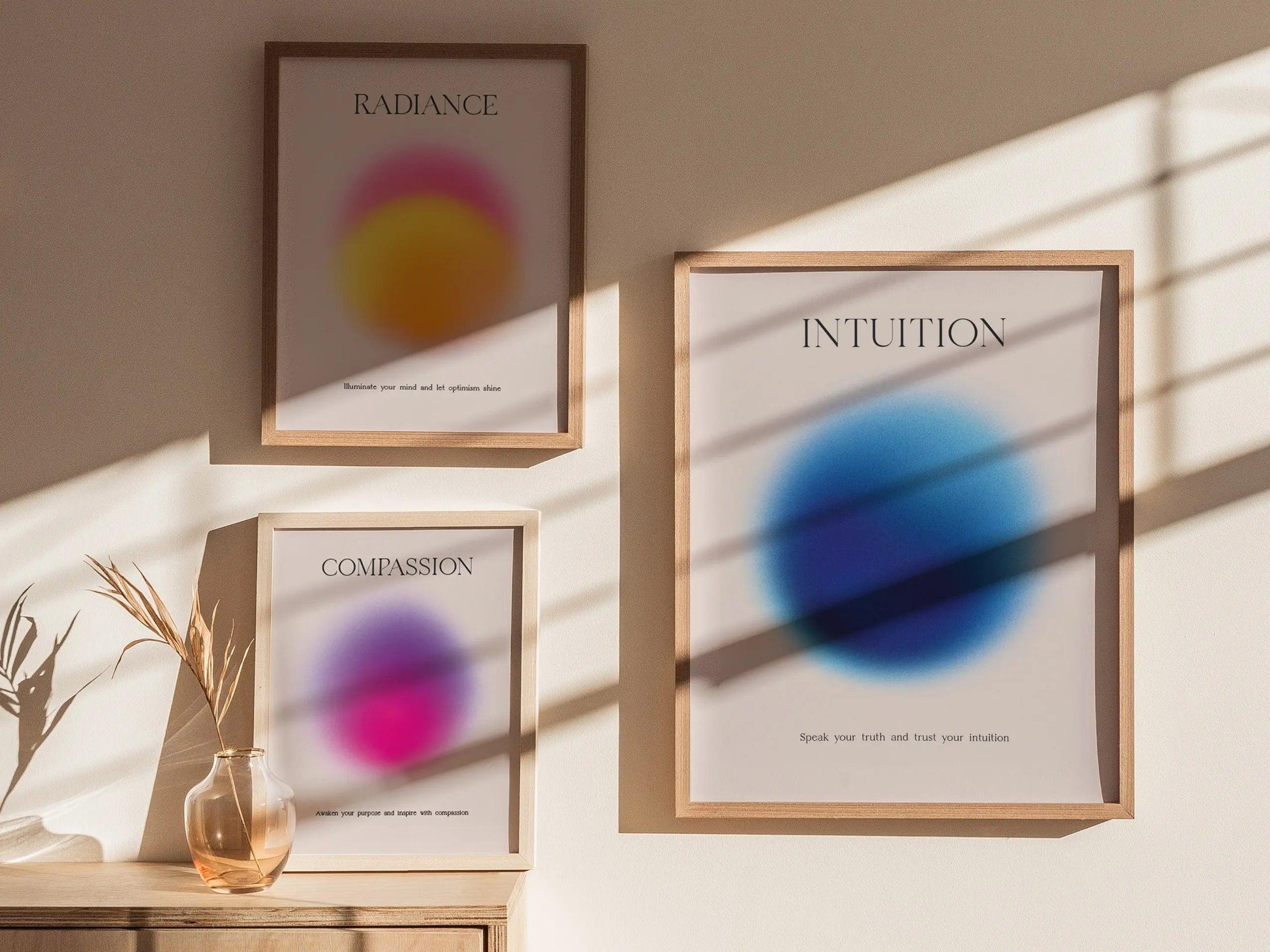 Intuition Aura Poster | Minimalist Wall Art for Mindfulness & Personal Reflection - Swell Scenes