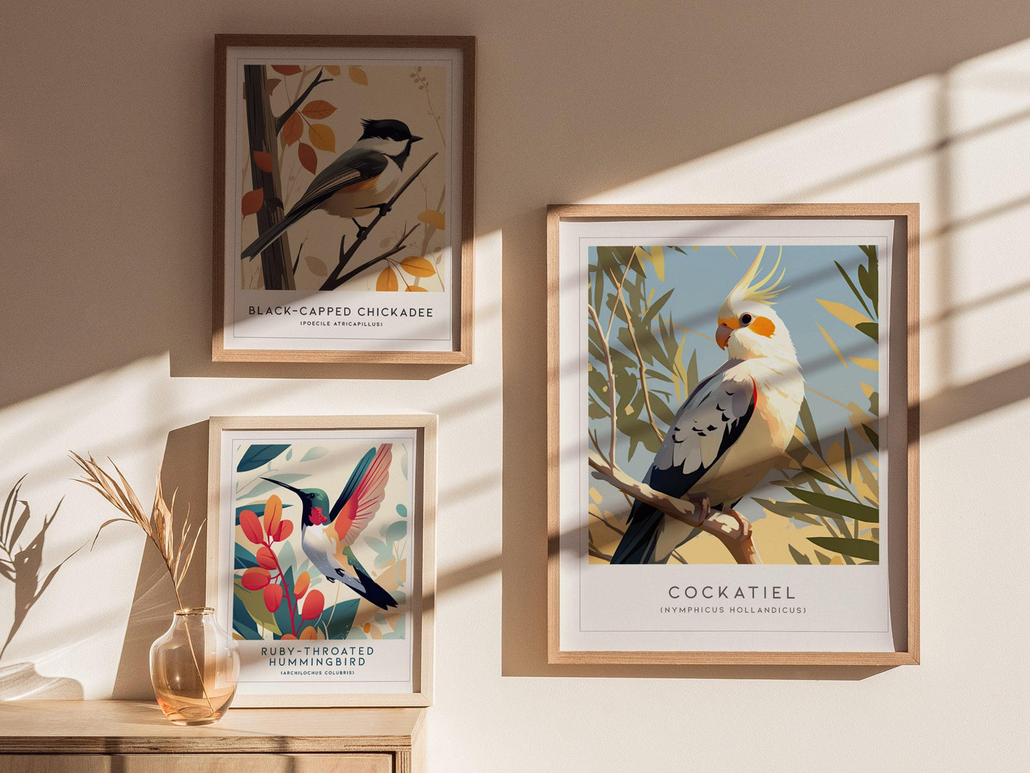 Cockatiel Parakeet Framed Poster | Parrot Bird Lover Modern Wall Art | Weero Cockatoo Australia Audubon Print Decor - Swell Scenes