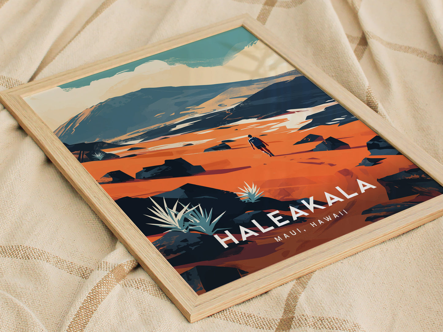 Haleakala National Park Poster | Maui Hawaii Volcano Wall Art