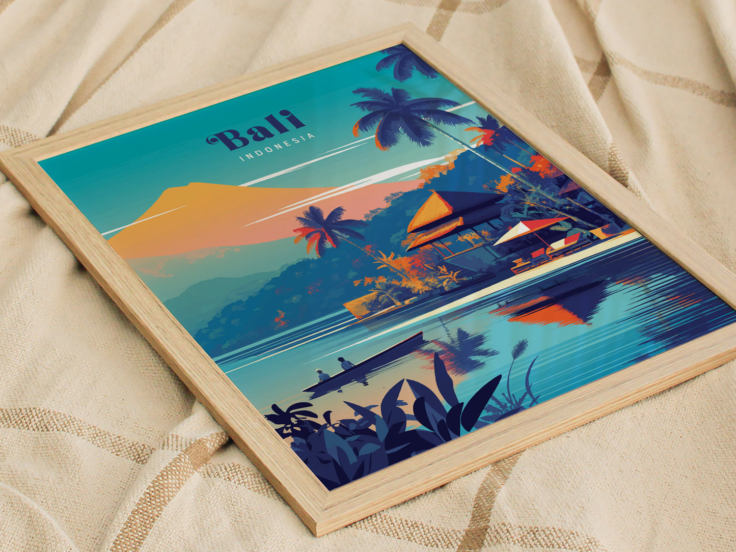 Uluwatu Poster | Bali Indonesia Surf Art | Surfer Gift