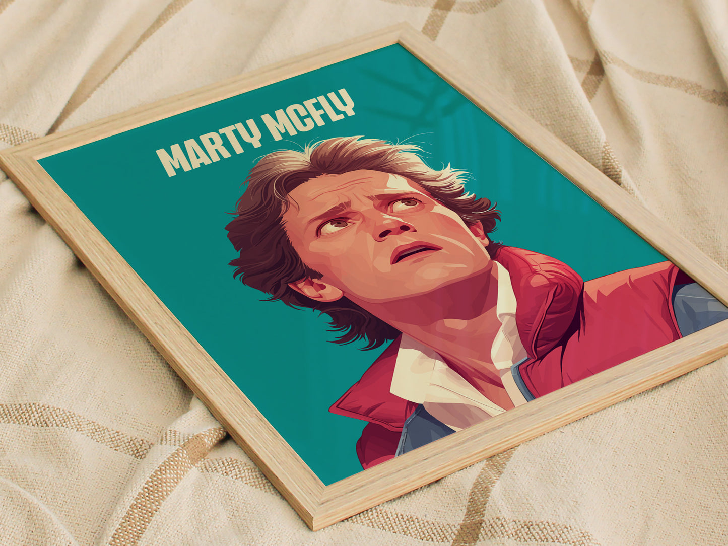 Marty McFly Poster | Back to the Future Fan Art Portrait