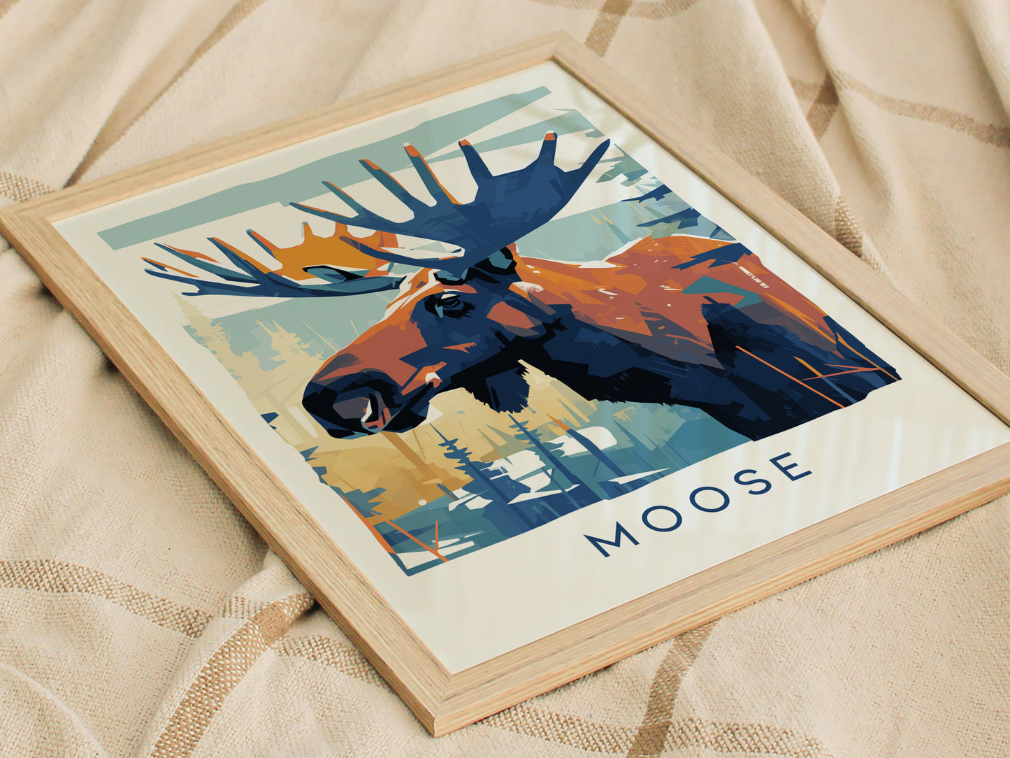 Moose Poster | North American Wildlife Wall Art