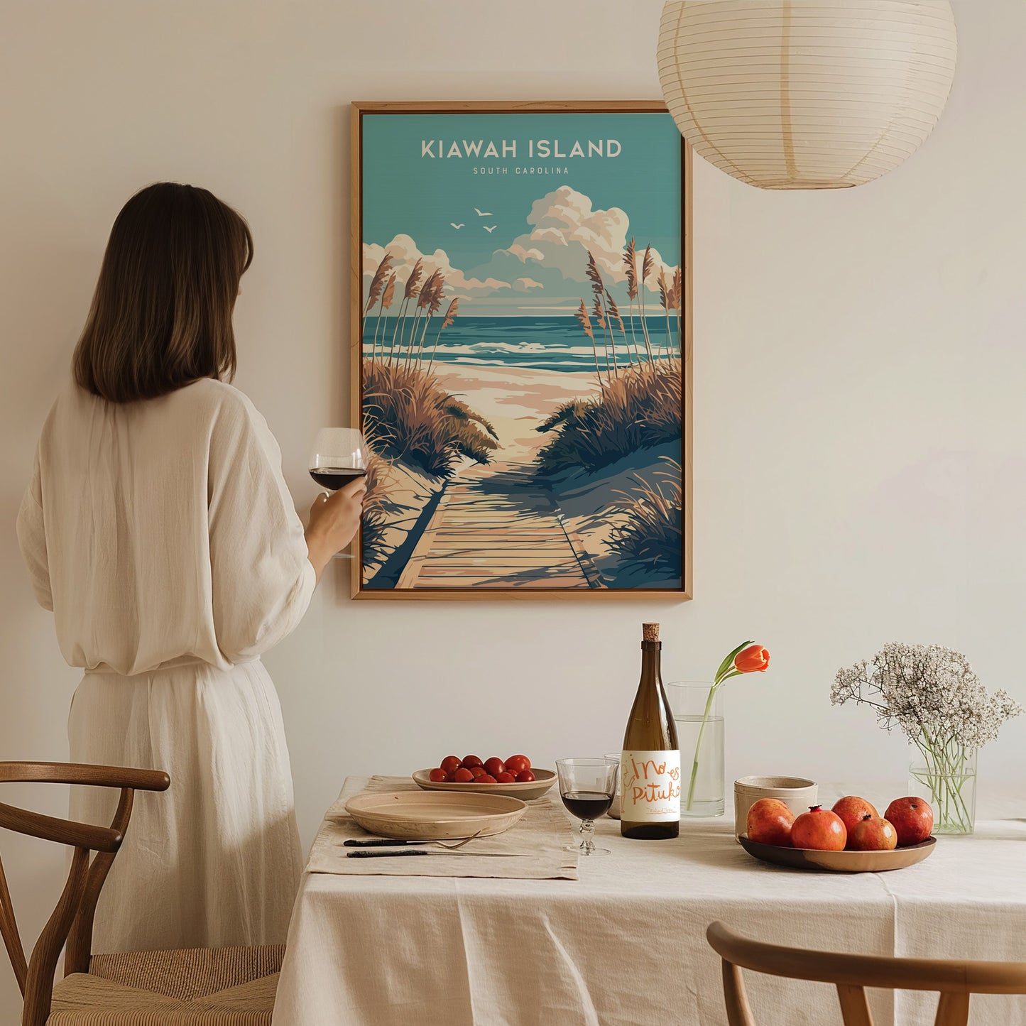 Kiawah Island Beach Poster | South Carolina Coastal Wall Art