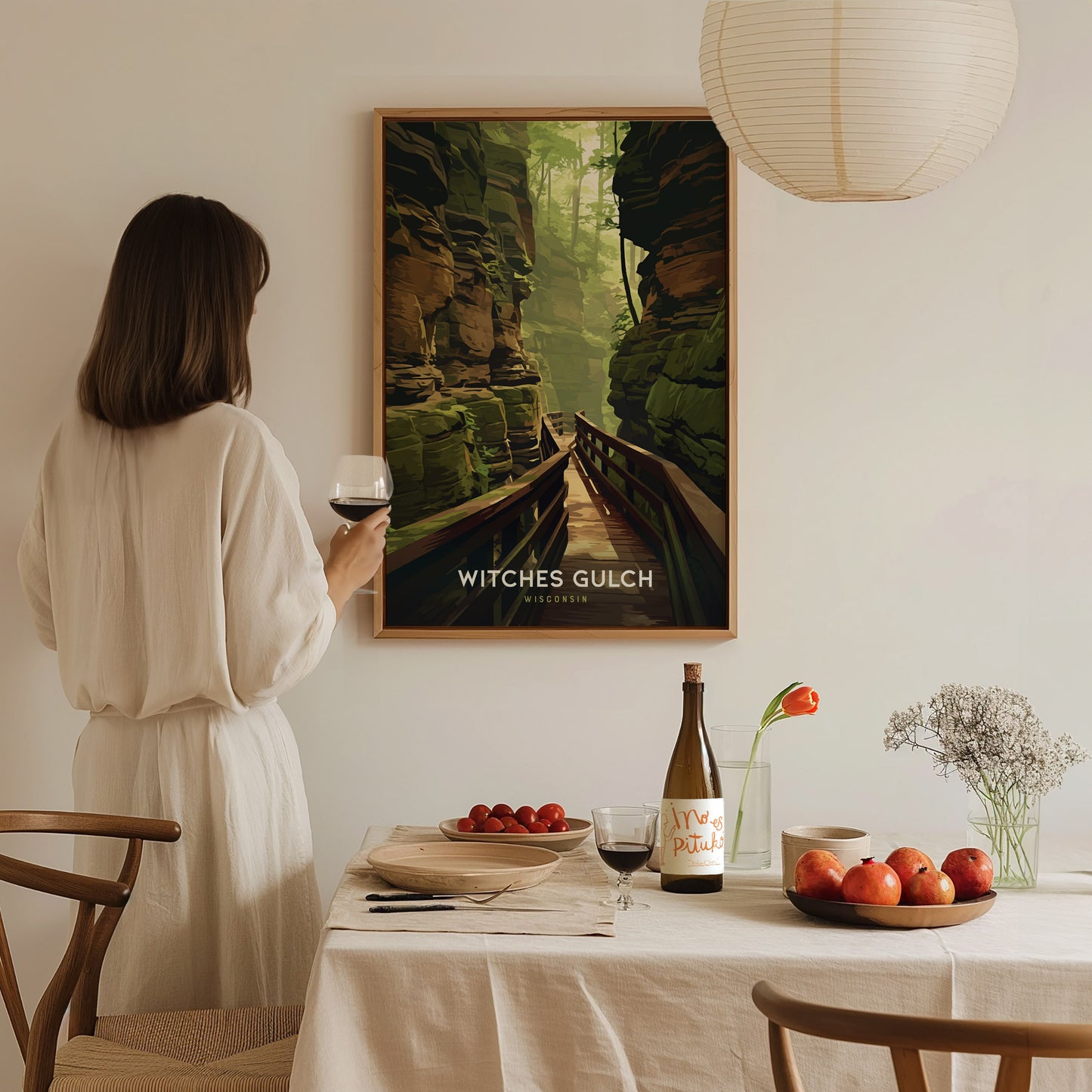 Witches Gulch Poster | Wisconsin Dells Forest Nature Wall Art