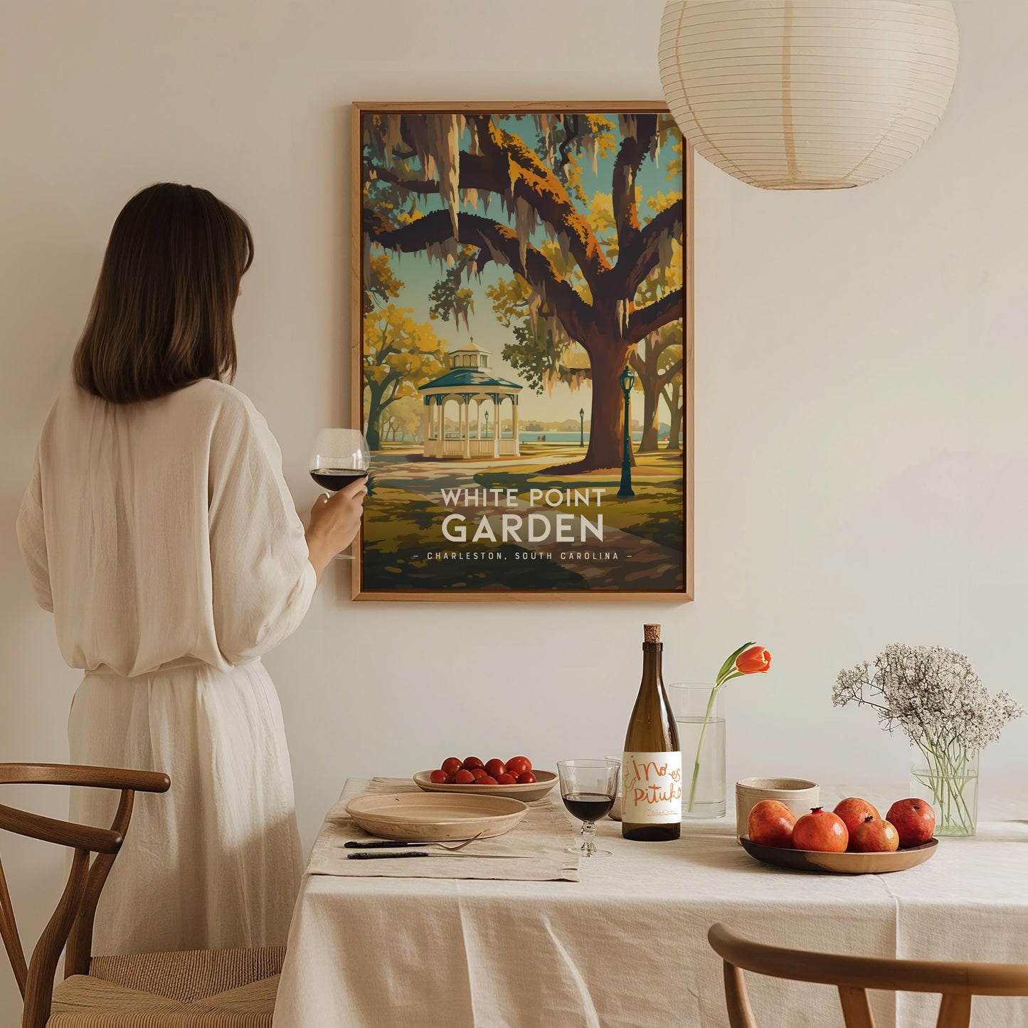 White Point Garden Charleston Poster | The Battery SC Southern Wall Art