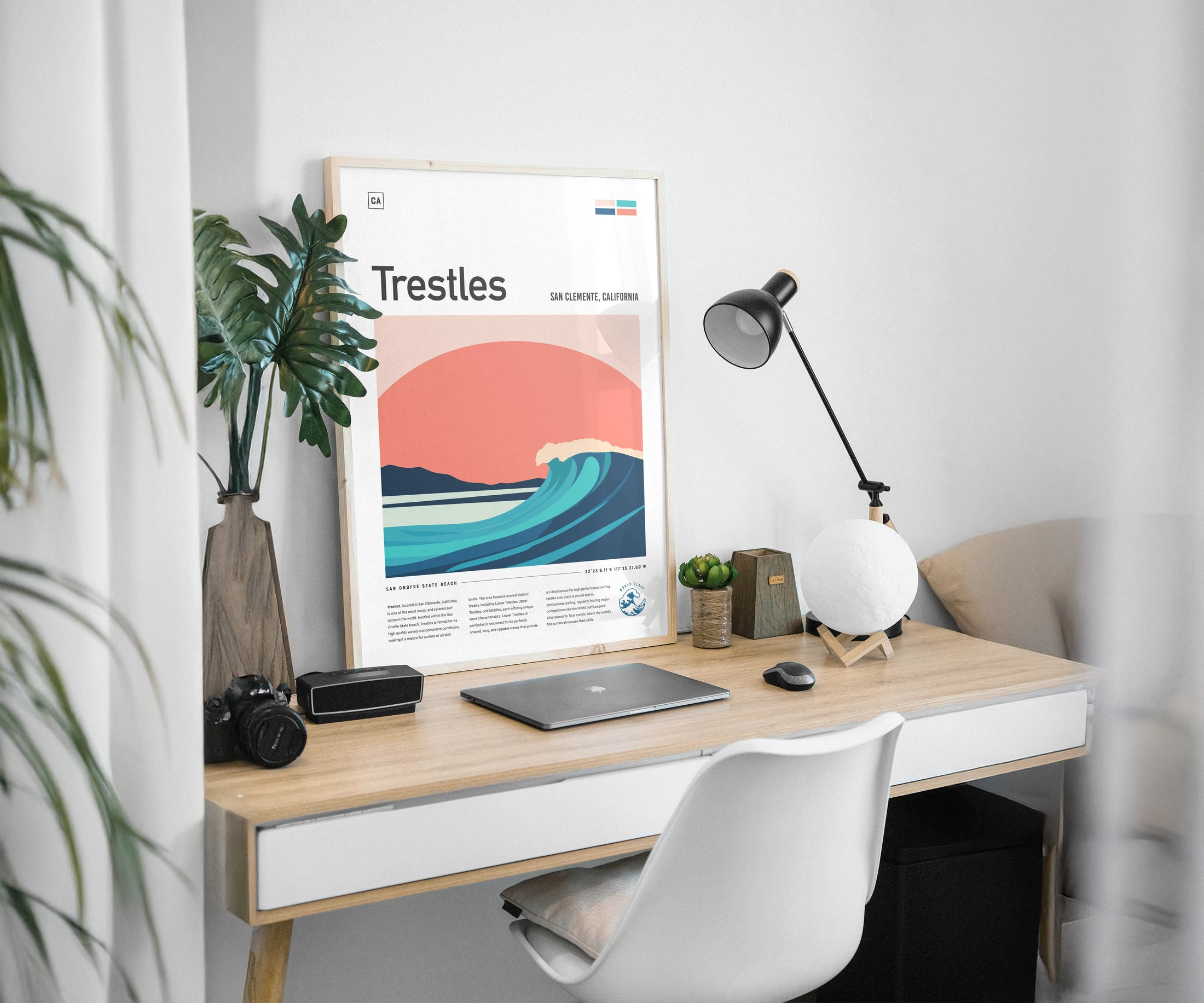 Office or living room surf art