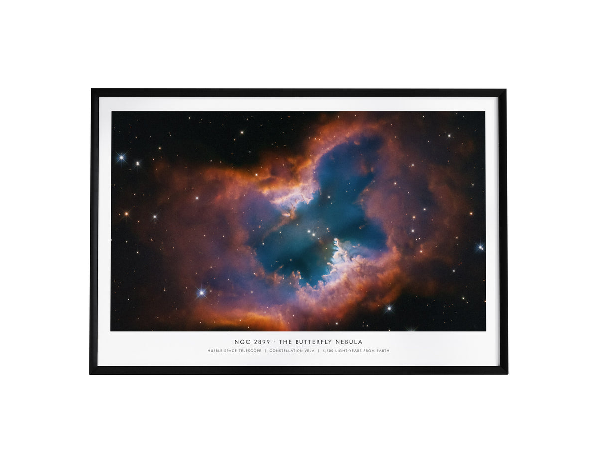 Ngc 2899 · the Butterfly Nebula Landscape Poster | Hubble Space Telescope Astronomy Print NASA Space Photography Wall Art — f