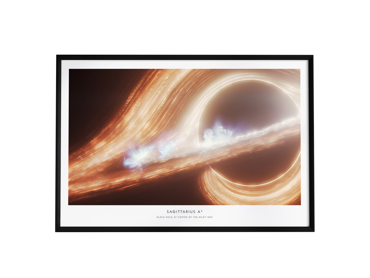 Sagittarius A* Landscape Poster | NASA Space Photography Wall Art — framed wall art, 24x36 in