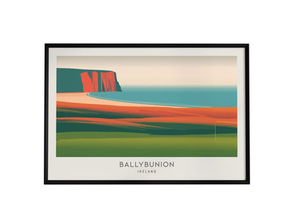 Ballybunion Landscape Matte Border Poster | Ireland Framed or Unframed Golf Wall Art — framed wall art, 24x36 in