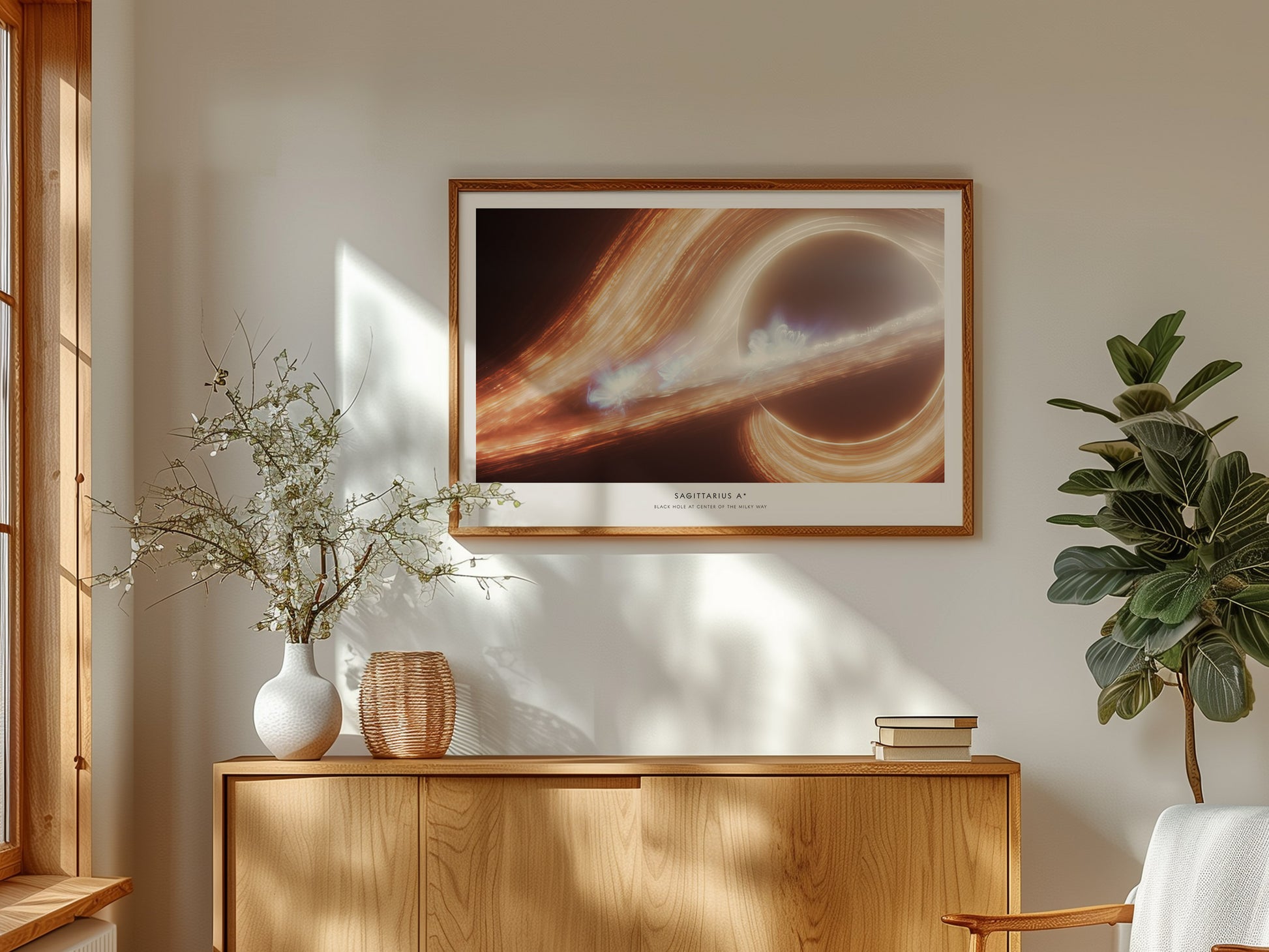 Sagittarius A* Landscape Poster | NASA Space Photography Wall Art — framed and ready to hang