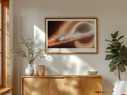 Sagittarius A* Landscape Poster | NASA Space Photography Wall Art — framed and ready to hang