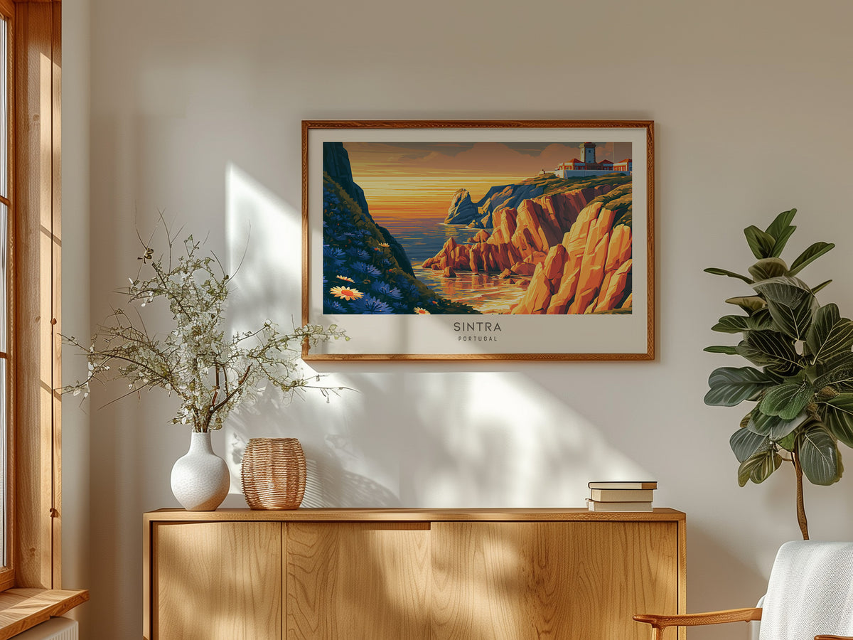 Sintra Landscape Matte Border Poster | Portugal Travel Wall Art — framed and ready to hang