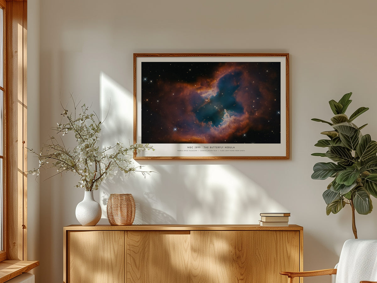 Ngc 2899 · the Butterfly Nebula Landscape Poster | Hubble Space Telescope Astronomy Print NASA Space Photography Wall Art — f