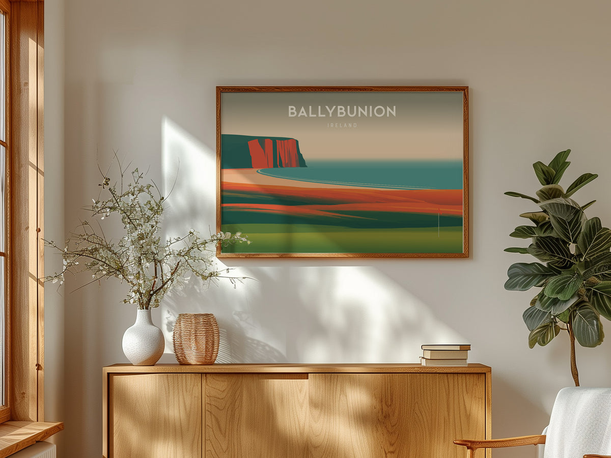 Ballybunion, Ireland Landscape Poster | Golf Wall Art & Framed or Unframed Wall Art — framed and ready to hang