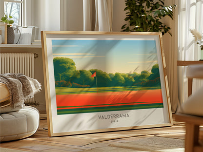 Valderrama Landscape Matte Border Poster | Spain Links Poster & Country Club Decor — framed and ready to hang
