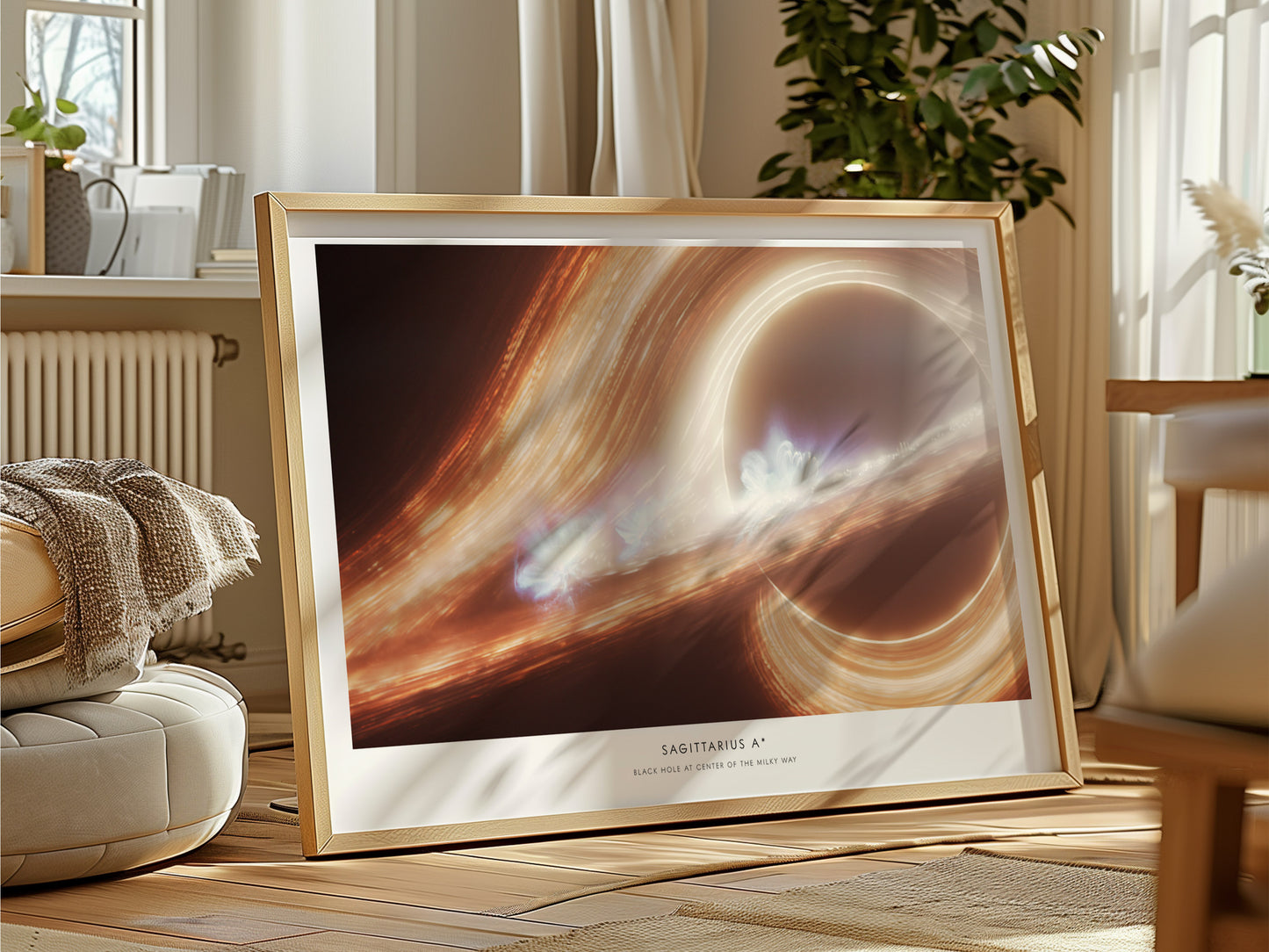 Sagittarius A* Landscape Poster | NASA Space Photography Wall Art — framed and ready to hang