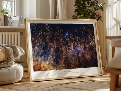 Helix Nebula Landscape Poster | The Eye of God · NGC 7293 Astronomy Print NASA Wall Art — framed and ready to hang