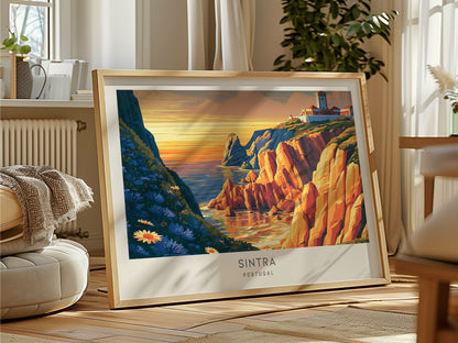 Sintra Landscape Matte Border Poster | Portugal Travel Wall Art — framed and ready to hang