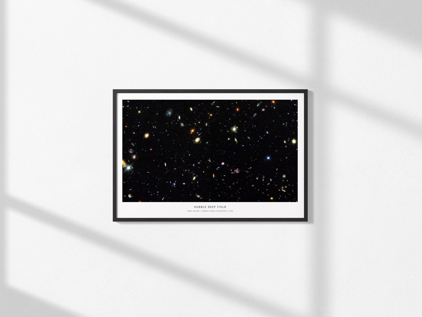 Hubble Deep Field Landscape Poster | Ursa Major NASA Astronomy Print Space Photography Wall Art — framed and ready to hang, 2