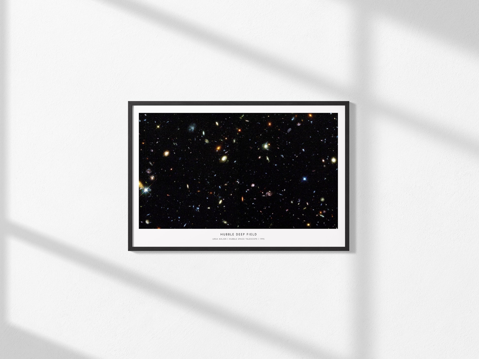 Hubble Deep Field Landscape Poster | Ursa Major NASA Astronomy Print Space Photography Wall Art — framed and ready to hang, 2