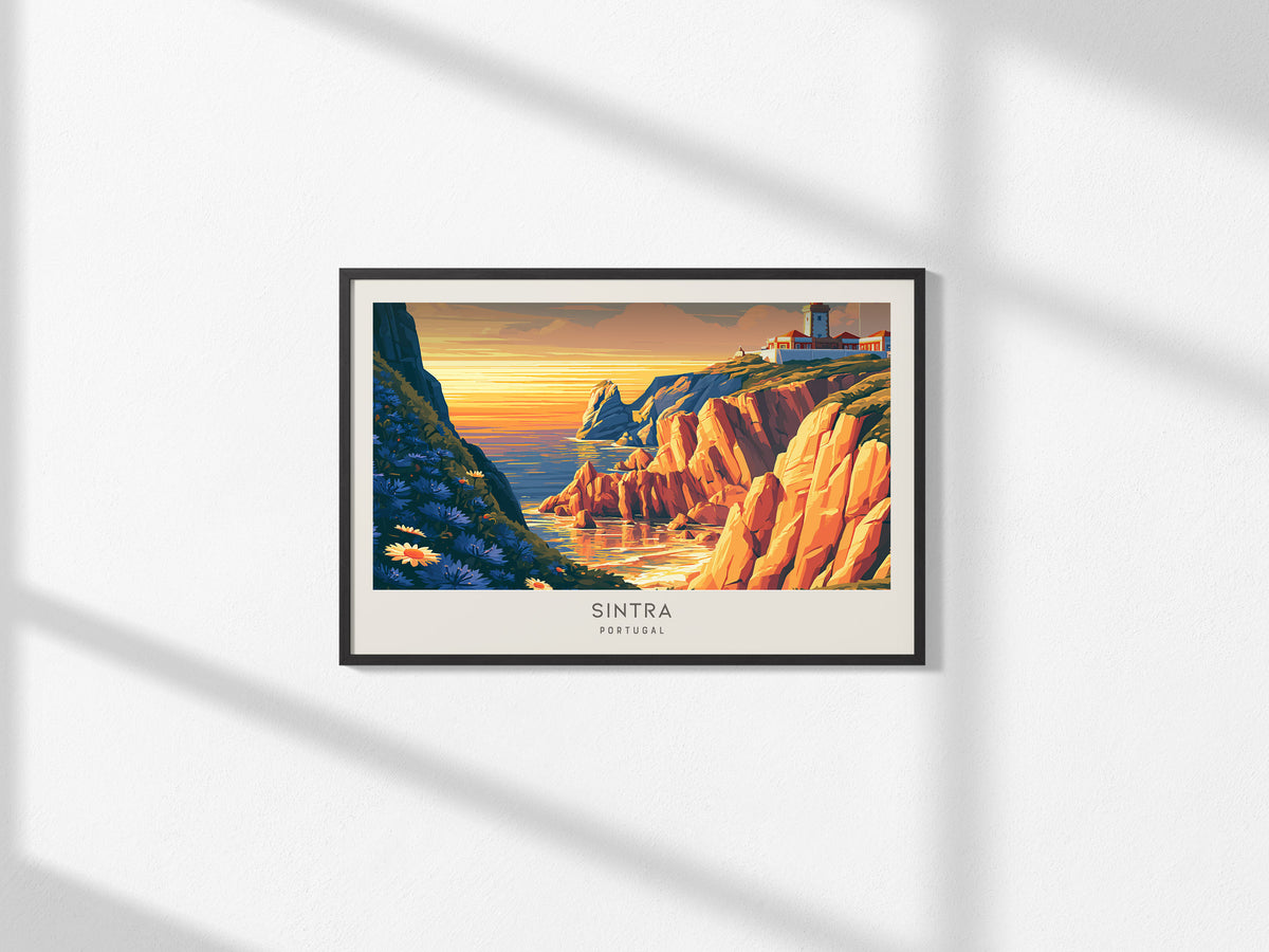 Sintra Landscape Matte Border Poster | Portugal Travel Wall Art — framed and ready to hang, 2x3 in