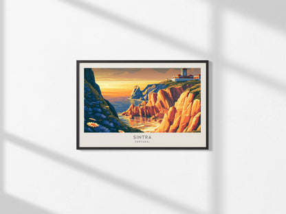 Sintra Landscape Matte Border Poster | Portugal Travel Wall Art — framed and ready to hang, 2x3 in