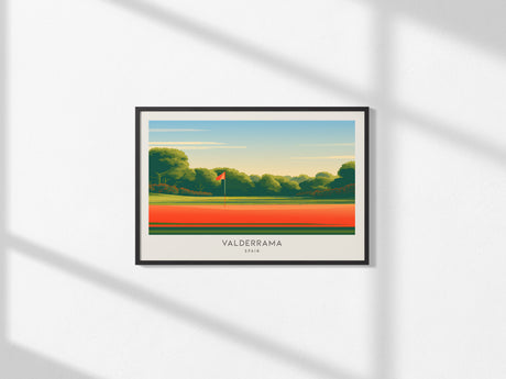 Valderrama Landscape Matte Border Poster | Spain Links Poster & Country Club Decor — framed and ready to hang, 2x3 in