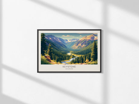 Keystone Landscape Matte Border Poster | Travel Wall Art — framed and ready to hang, 2x3 in