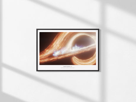 Sagittarius A* Landscape Poster | NASA Space Photography Wall Art — framed and ready to hang, 2x3 in