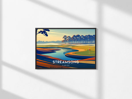 Streamsong, Florida Landscape Poster | Golf Wall Art & Framed or Unframed Wall Art — framed and ready to hang, 2x3 in
