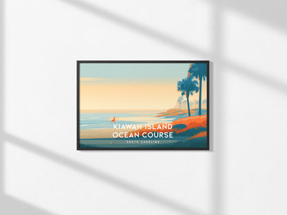 Kiawah Island Ocean Course Landscape Poster | South Carolina Golf Wall Art & Framed or Unframed — framed and ready to hang, 2