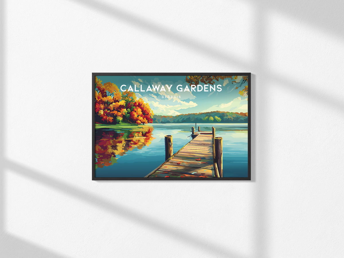 Callaway Gardens, Georgia Landscape Poster | Vacation Wall Art Framed or Unframed — framed and ready to hang, 2x3 in