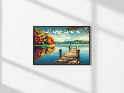 Callaway Gardens, Georgia Landscape Poster | Vacation Wall Art Framed or Unframed — framed and ready to hang, 2x3 in