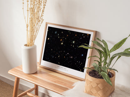 Hubble Deep Field Landscape Poster | Ursa Major NASA Astronomy Print Space Photography Wall Art — 20x16 in