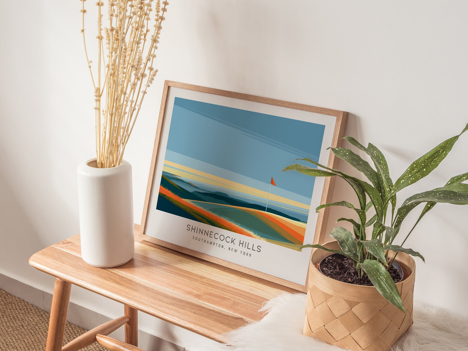 Shinnecock Hills Landscape Matte Border Poster | Southampton, New York Golf Course Print & Framed or Unframed Golfer Gift — 2