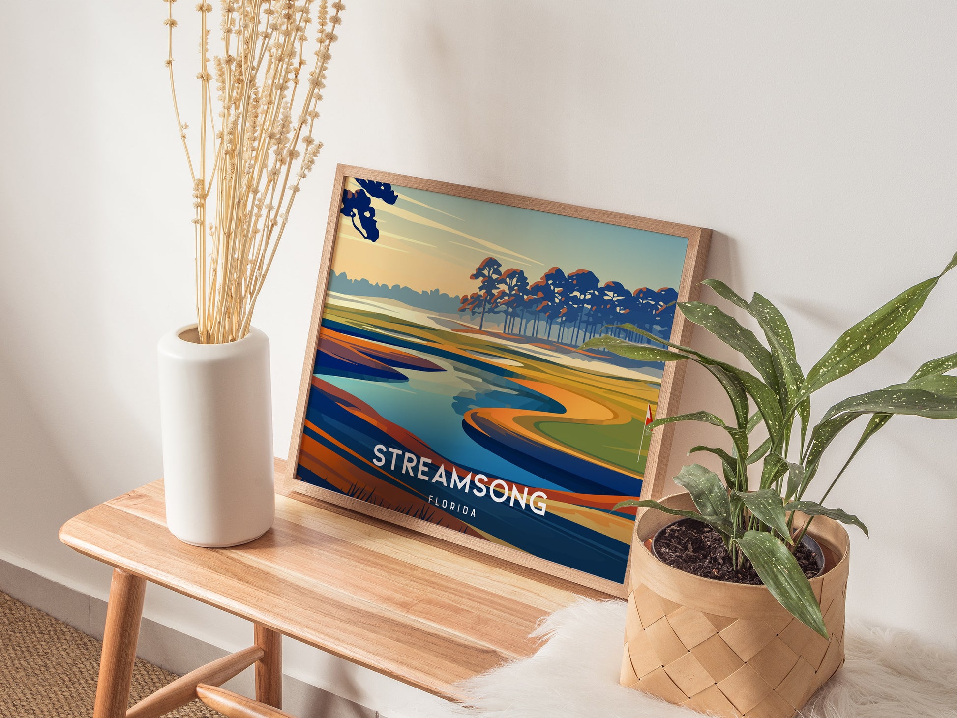 Streamsong, Florida Landscape Poster | Golf Wall Art & Framed or Unframed Wall Art — 20x16 in