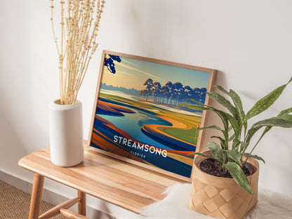 Streamsong, Florida Landscape Poster | Golf Wall Art & Framed or Unframed Wall Art — 20x16 in