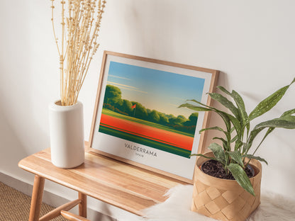 Valderrama Landscape Matte Border Poster | Spain Links Poster & Country Club Decor — 20x16 in