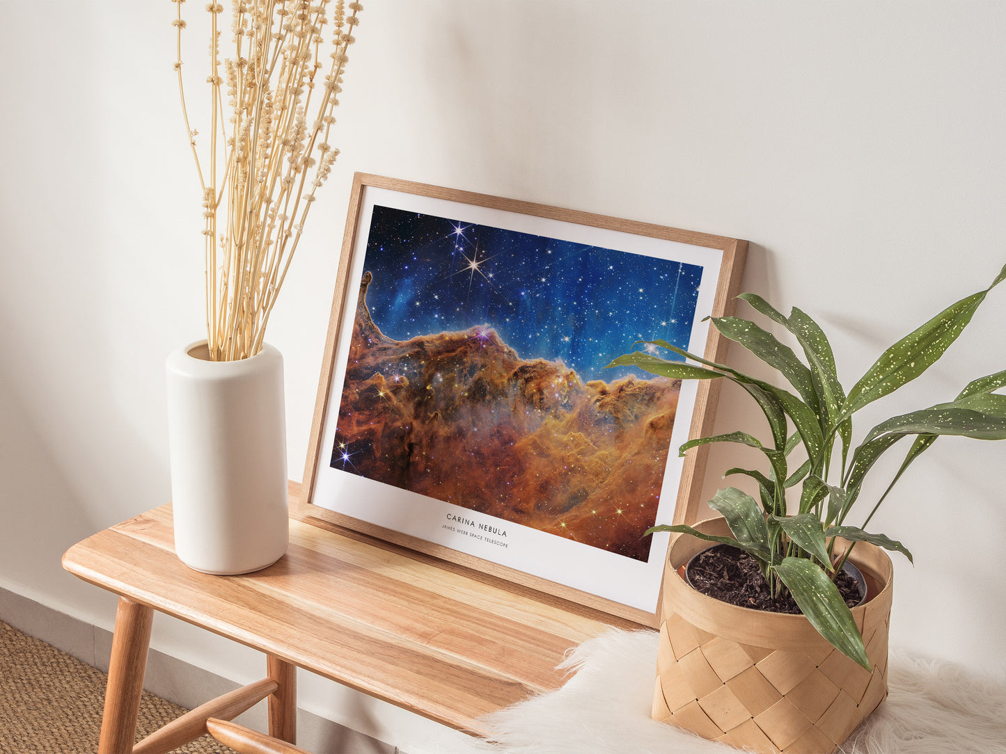 Carina Nebula Landscape Poster | NASA Space Photography Wall Art — 20x16 in