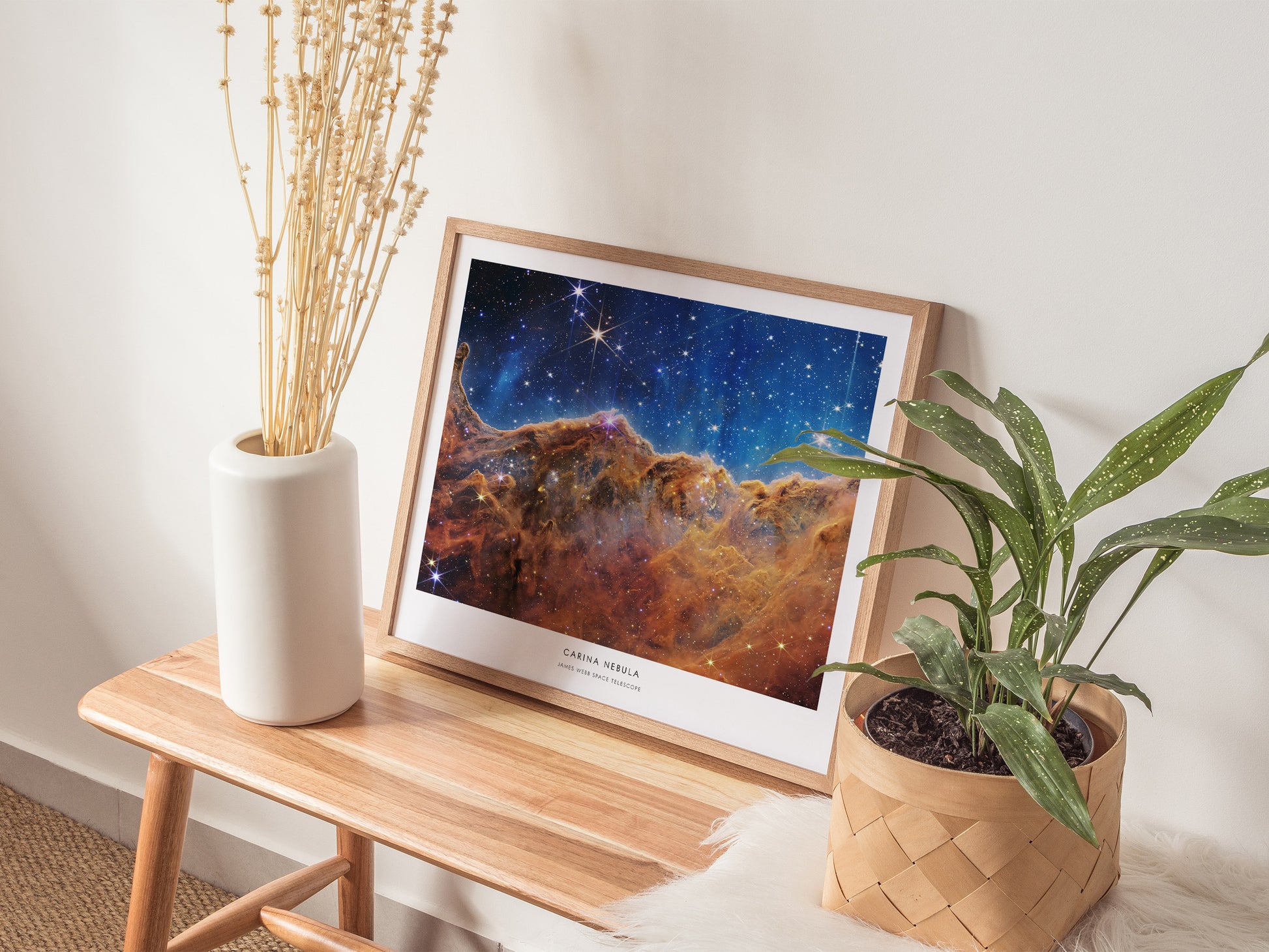 Carina Nebula Landscape Poster | NASA Space Photography Wall Art — 20x16 in