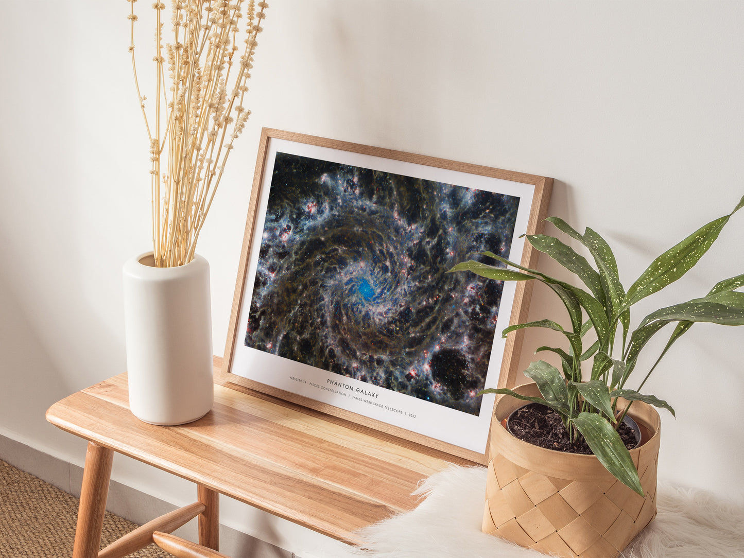 PHANTOM GALAXY Landscape Poster | NASA Space Photography Wall Art — 20x16 in