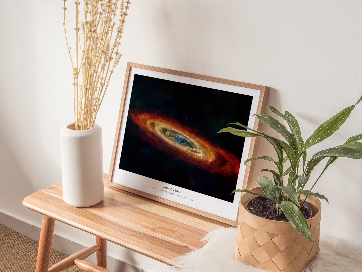 Andromeda Landscape Poster | Messier 31 Galaxy Wall Art NASA Space Photography Print — 20x16 in