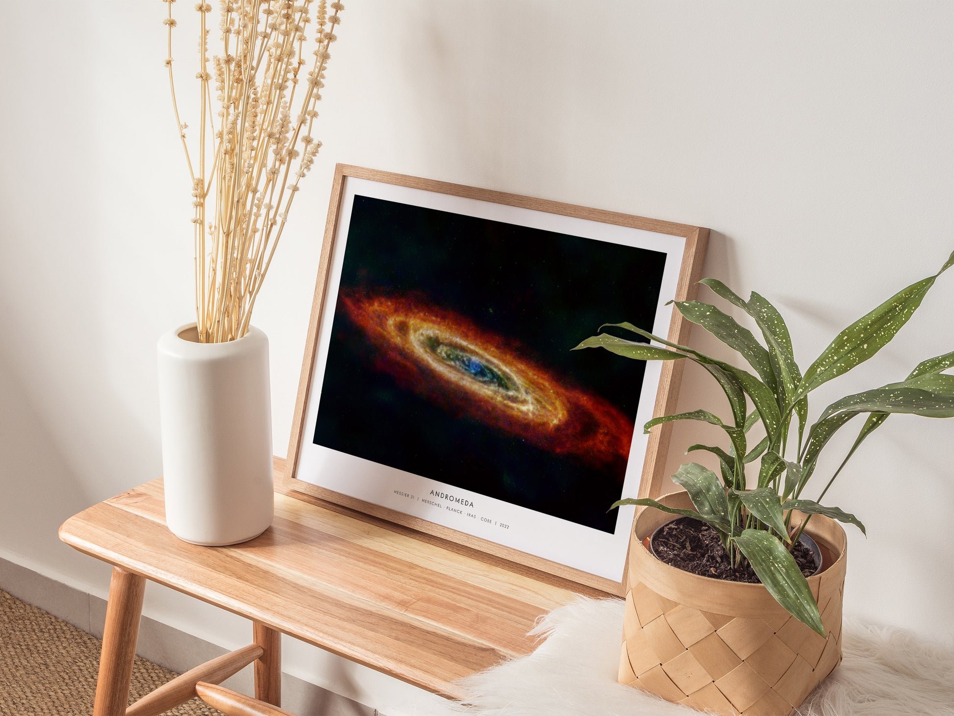 Andromeda Landscape Poster | Messier 31 Galaxy Wall Art NASA Space Photography Print — 20x16 in