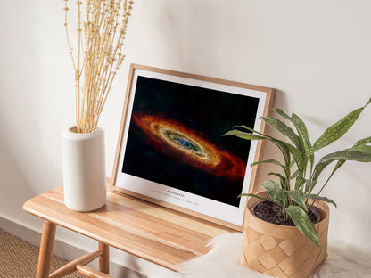 Andromeda Landscape Poster | Messier 31 Galaxy Wall Art NASA Space Photography Print — 20x16 in
