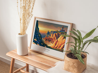 Sintra Landscape Matte Border Poster | Portugal Travel Wall Art — 20x16 in