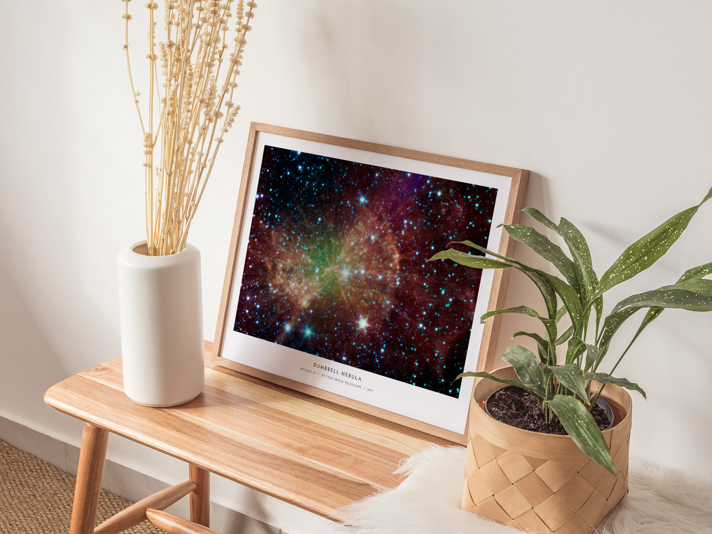 Dumbbell Nebula Landscape Poster | Messier 27 NASA Space Photography Astronomy Print — 20x16 in
