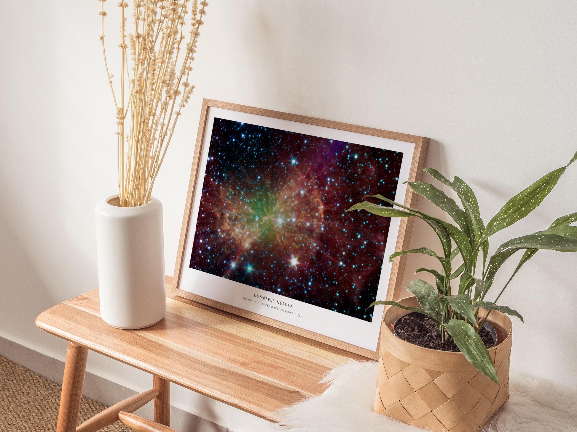 Dumbbell Nebula Landscape Poster | Messier 27 NASA Space Photography Astronomy Print — 20x16 in